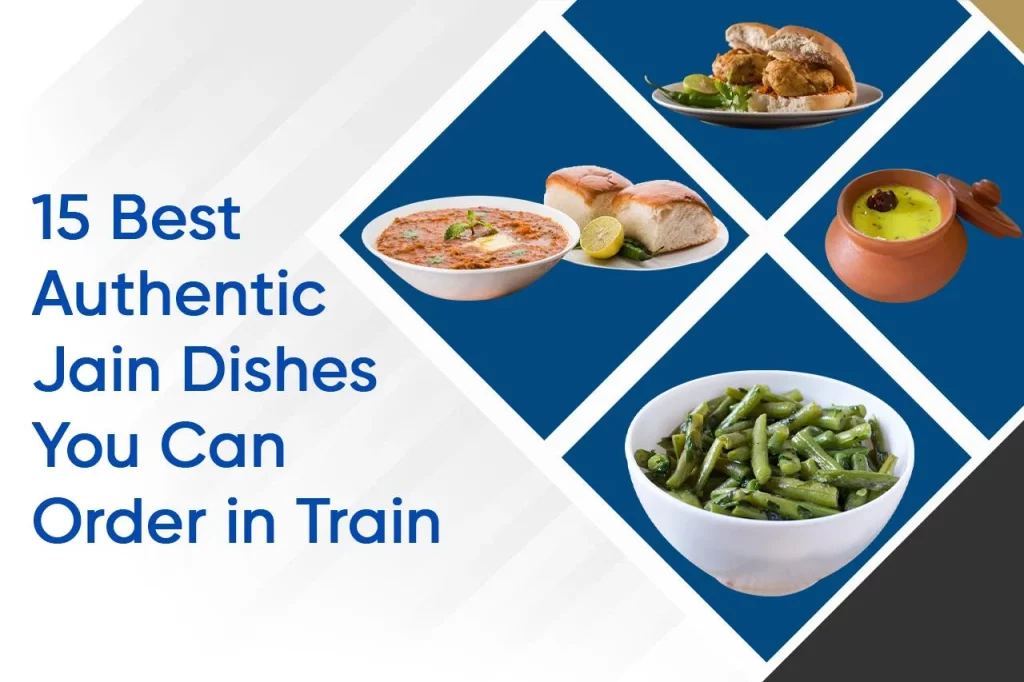 Jain dishes in train
